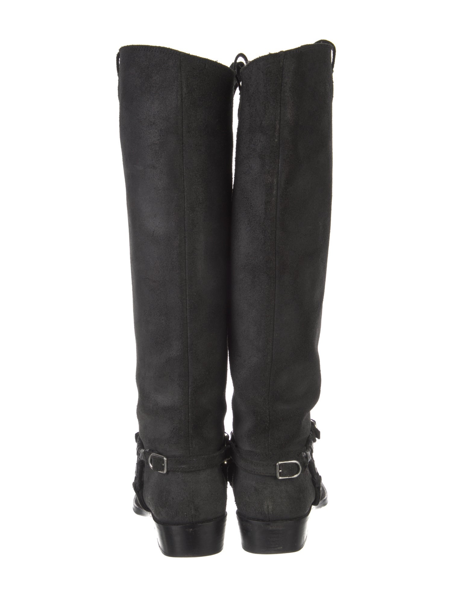 Bottega Veneta Intrecciato Weave Suede Riding Boots